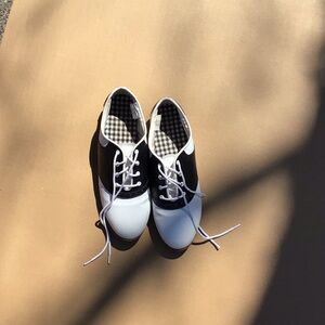 Predictions Black and White Saddle Shoes